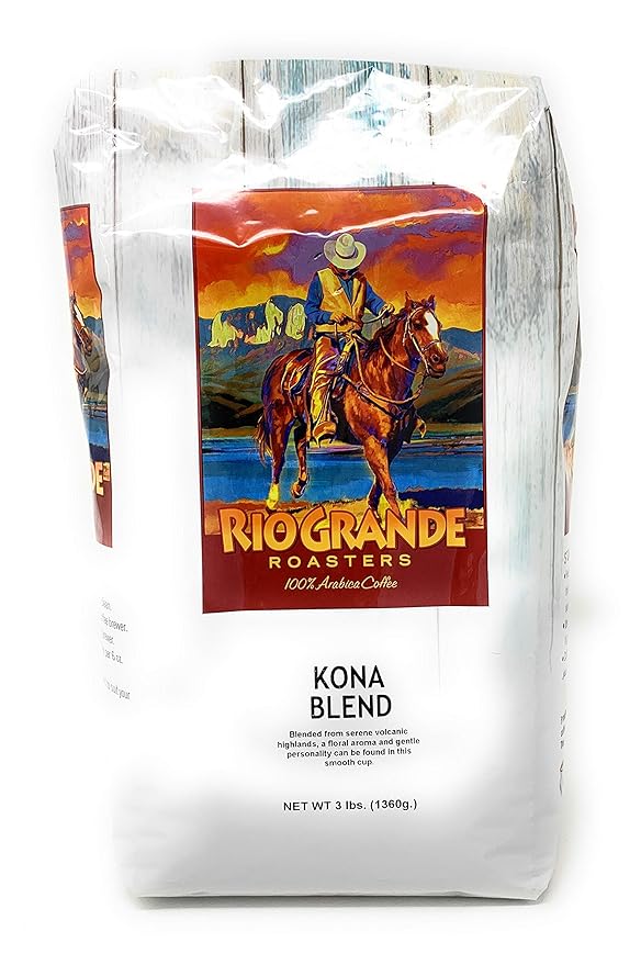 Kona - Rio Grande Roasters Kona Blend 3 Lb. Bag Whole Bean Coffee