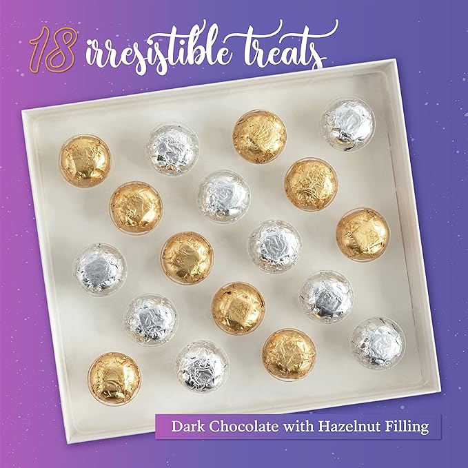 Vegan Chocolate by Astor Chocolate Dairy Free Chocolate Gift Box 18 Gourmet Hazelnut Belgian Dessert Truffles Non Dairy Kosher