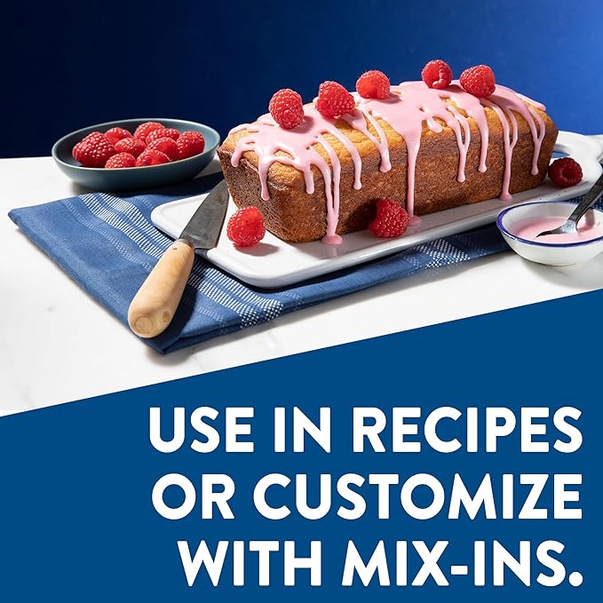 Krusteaz Vanilla Pound Cake Mix Baking Mix Includes a Sweet Glaze Mix No Artificial Flavors No Artificial Colors and No Artificial Preservatives Kosher Certified 16.5-ounce Boxes (Pack of 12)