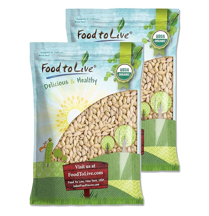 Food to Live Organic Blanched Whole Almonds 16 Pounds - Non-GMO Raw Unpasteurized Unsalted Keto Paleo Kosher Bulk High in Protein Dietary Fiber Vitamin E Manganese and Riboflavin.