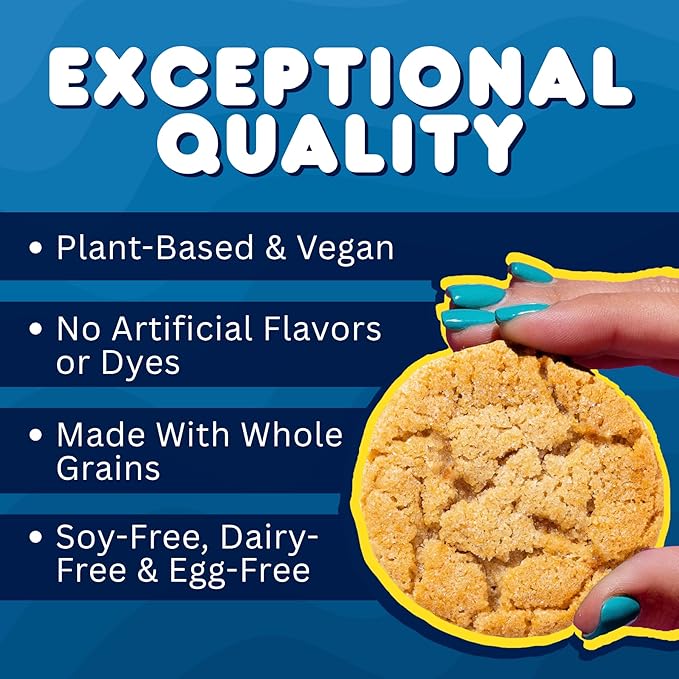 Whoa Dough Ready to Bake Cookie Dough Sugar Cookie – Certified Non-GMO Kosher Gluten Free – Plant-Based Snack Dough Made with Real Ingredients – 6 Pack