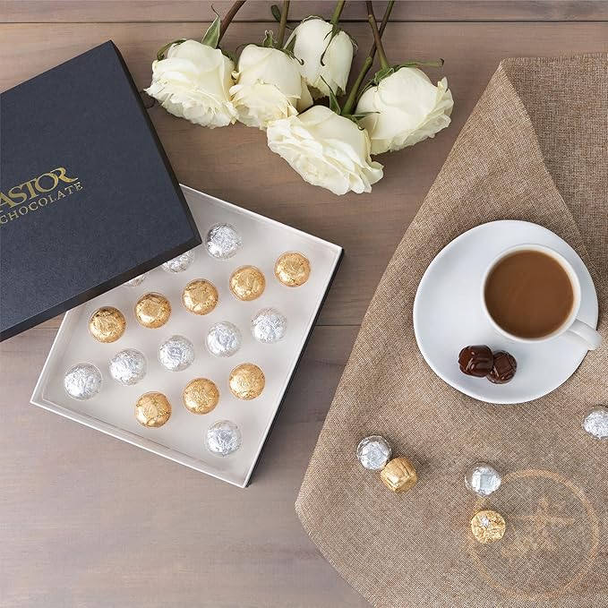 Vegan Chocolate by Astor Chocolate Dairy Free Chocolate Gift Box 18 Gourmet Hazelnut Belgian Dessert Truffles Non Dairy Kosher