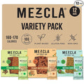 Mezcla Puff-Crispy Plant Based Protein Bars - Fan Favorites Pack - Healthy Snacks for Adults &amp Kids - Perfect School Travel &amp Office Snacks - Gluten Free Vegan Non GMO 10g Protein - 12 Co
