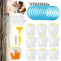 Maple Syrup Tree Tapping Kit with Bags 10 Maple Sap Taps 10 Food Grade 3ft Tubing 10 5L Bags 5 Syrup Filters Maple Birch Walnut Sugaring Starter Supplies Collection Gift for Experts or Beginners