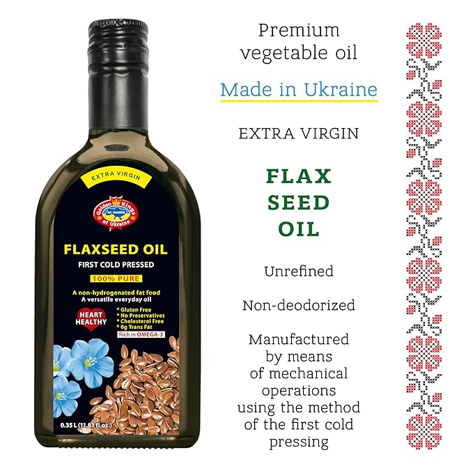 Natural Cold-Pressed Oil Variety Pack – Black Cumin Pumpkin Hemp &amp Flaxseed – Extra Virgin Unrefined Glass Bottles – 4 x 11.83 OZ – Ideal for Cooking