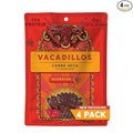 Vacadillos - High Protein Carne Seca | 30g Protein Sugar Free Carbs Free Gluten Free Dairy Free Keto &amp Paleo Friendly | Mexican Inspired Beef Jerky Snack | Scorpion Pack Of 4