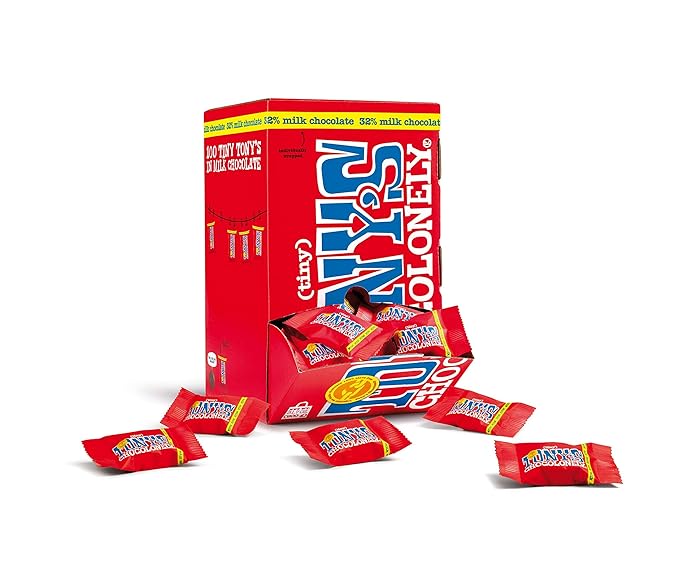 Tony’s Chocolonely | Tiny Tony’s 32% Milk Chocolate Bites | 100 Bites (Milk)