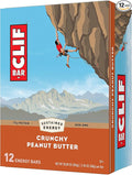 CLIF BAR - Crunchy Peanut Butter - Made with Organic Oats - Energy Bars - Non-GMO - Plant Based Protein Bars (12 Pack)
