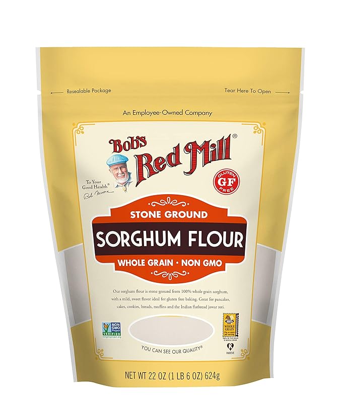 Bob's Red Mill Sorghum Flour 22oz (Pack of 4) - Whole Grain Vegan Kosher