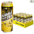 Inotea Bubble Tea with Tapioca Pearls - Delicious Instant Boba Tea - Ready-to-Drink Black Milk Tea - Comes in Large 16.6 oz Cans - Enjoy Real Boba Without the Long Lines - Banana - 12 pack