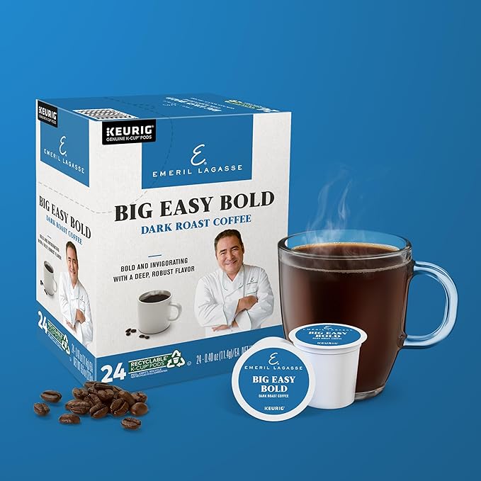 Emeril Big Easy Bold Keurig Single-Serve K-Cup Pods Dark Roast Coffee 96 Count