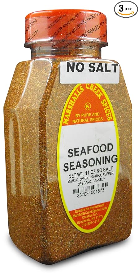 Marshalls Creek Spices (3 PACK) SEAFOOD SEASONING NO SALT