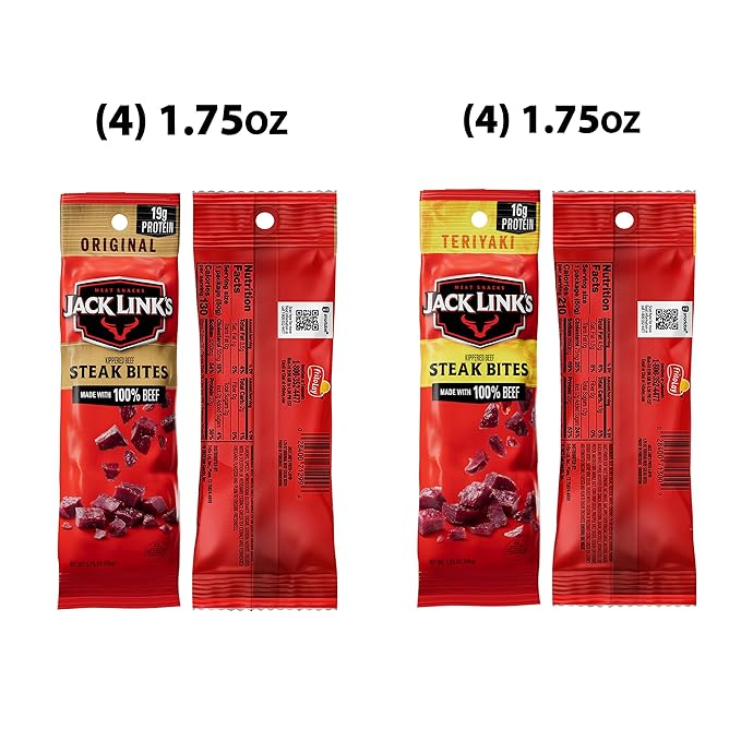 Frito Lay Jack Link's Steak Bites Variety Pack (Pack of 8)