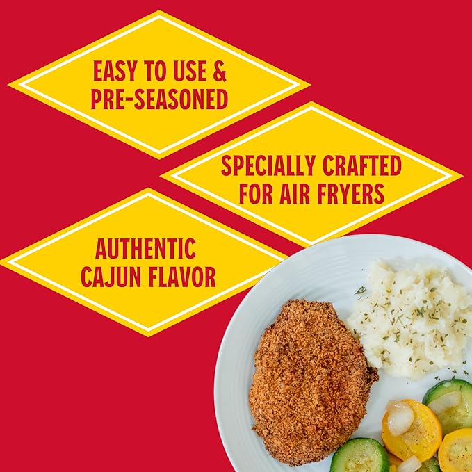 Louisiana Fish Fry Products Air Fry Pork Coating Mix 5 Oz Pack of 6