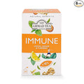 Ahmad Tea Herbal Tea Lemon Ginger Turmeric &amp Vitamin C 'Immune' Natural Benefits Teabags 20 ct (Pack of 6) - Decaffeinated &amp Sugar-Free