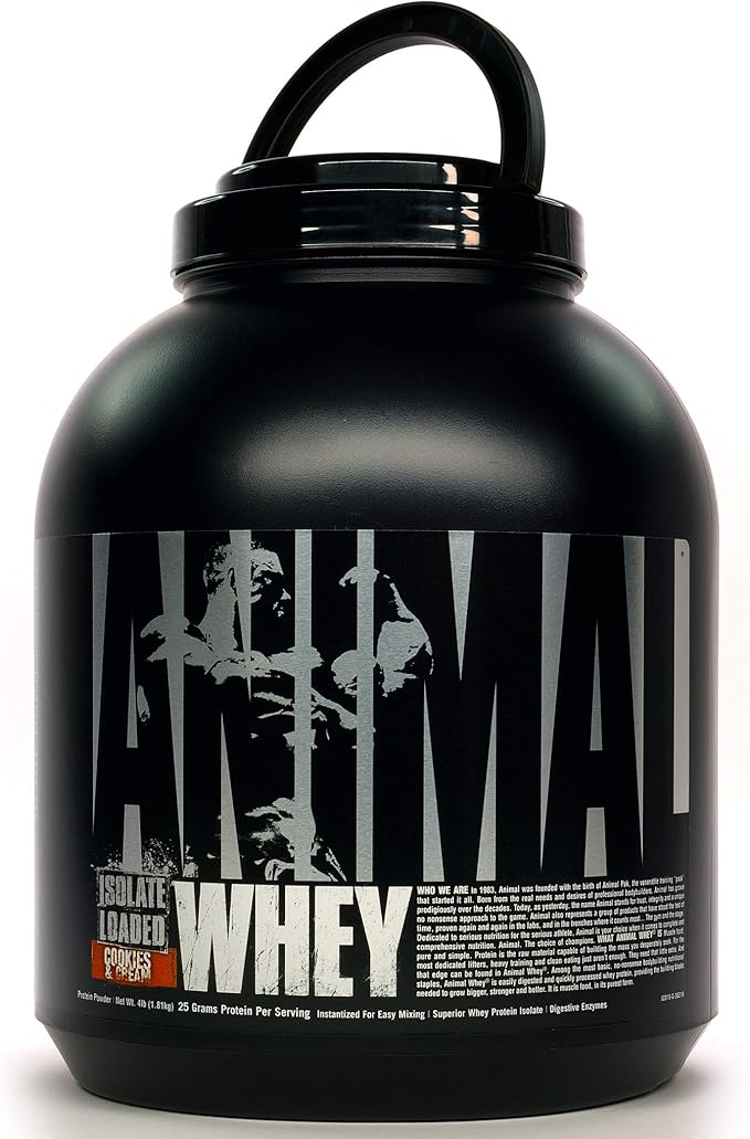 Animal Whey Isolate Protein Powder Loaded for Post Workout and Recovery &amp Fury - Pre Workout Powder Supplement for Energy and Focus