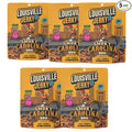 Louisville Jerky Co. Sweet &amp Smoky Carolina Mustard BBQ Vegan Jerky Plant Based Protein Snack (3 Ounce 5-Pack) – Smoky Southern BBQ Flavor Gluten-Free Vegetarian