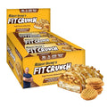 FITCRUNCH Snack Size Protein Bars 6-Layer Baked Bar 1g of Sugar Gluten Free &amp Soft Cake Core (9 Bars Peanut Butter Cookie)