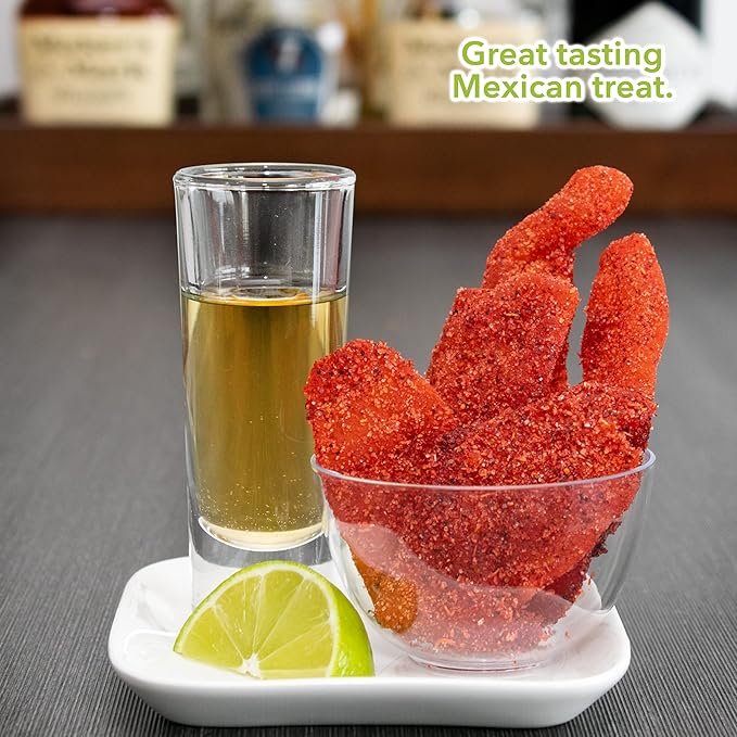 Balmoro Lime Spicy Dehydrated Mango (8.8 oz) - Lime Spicy Dehydrated Mango Fruit Slices - Chili Mango Dried Fruit - Dried Mango with Chili