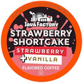 Java Factory Flavored Coffee Pods Strawberry Shortcake Compatible with K Cup Brewers 40 Count
