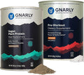 Gnarly Vegan Plant Protein Meal Replacement - Chocolate (28.2oz) and Gnarly Nutrition Preworkout Mango (14.82oz)
