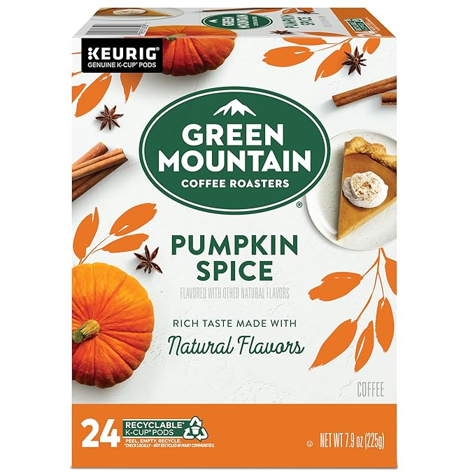 Green Mountain Coffee Roasters Pumpkin Spice Coffee Keurig Single-Serve K-Cup Pods Light Roast 96 Count