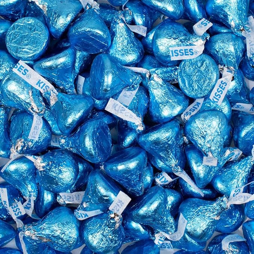 90 Pcs Blue It's a Boy Baby Shower Candy Party Favors Milk Chocolate Kisses with Stickers