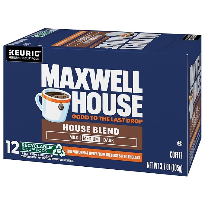 Maxwell House Blend Coffee K Cup Single Serve 24 Count