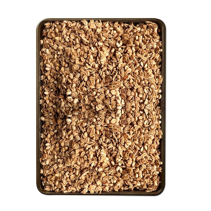 Grandy Organics Vanilla Cinnamon Granola 10 Pound Bulk Bag Certified Organic Gluten Free Non-GMO Kosher Plant Based Protein Granola