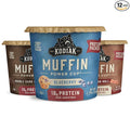 Kodiak Cakes Minute Muffin Cup Variety Pack - 100% Whole Grains Double Dark Chocolate Blueberry &amp Cinnamon Roll 2.36 oz (Pack of 12)