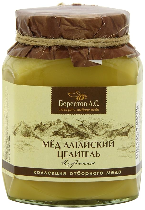 Berestov Premium Honey Altar Healer Spurge and Sow thistle 500 Gram 17.74 Ounce
