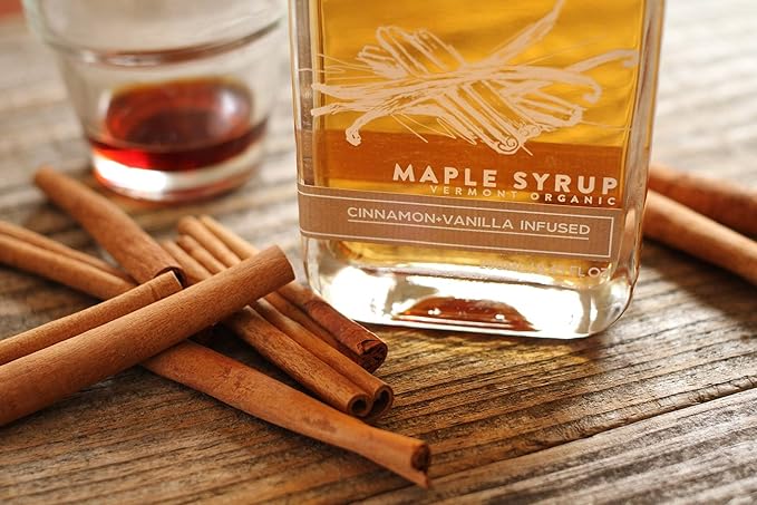 Runamok Maple Syrup Gift Box - 3-250ml Bottles of Infused Maple Syrups - Certified Organic by Vermont Organic Farmers