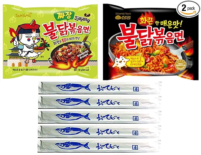 Samyang Spicy Chicken Ramen Combo (Original &amp Jjajang)