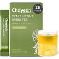 CHAYEAH Craft Instant Green Tea Quick Brew Tea Crystals No Sugar Natural Caffeine Hot or Cold (25 Packets)