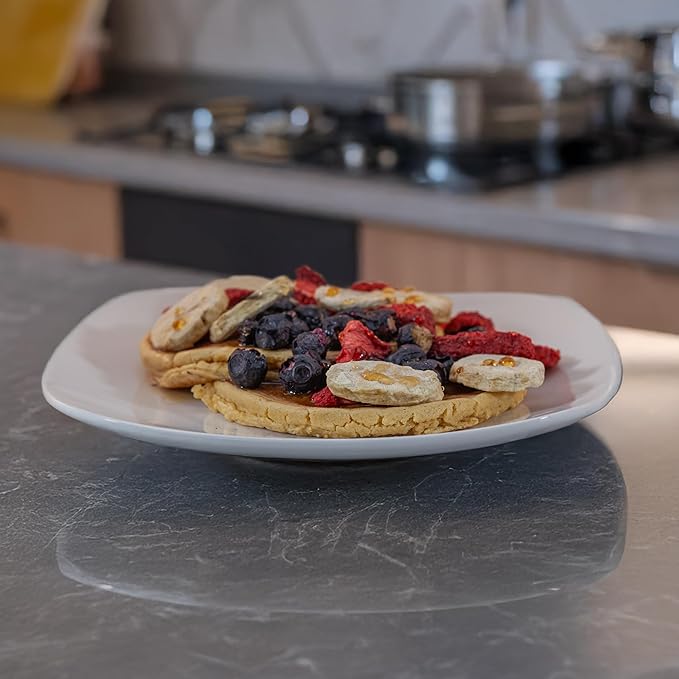 Survival Grocery® Protein Pancake Mix - High Protein (20g) Balanced Macros (15g Fat 14g Net Carbs) Organic Pea Protein Base - Gluten-Free Dairy-Free Just Add Water (2 kg / 2 Bags)