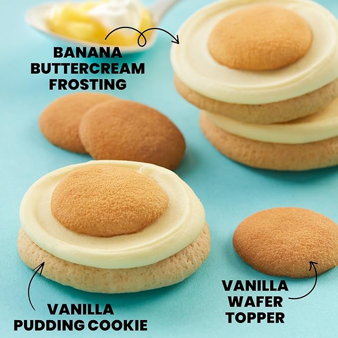 Cheryl's Cookies® Buttercream-Frosted Banana Pudding Cookie Flavor Box 12 Cookies Individually Wrapped Gourmet &amp Fresh Delivery – Gift for Loved Ones Family Friends Coworkers