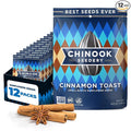 Chinook Seedery Sunflower Seeds to Eat — Jumbo Flavored Roasted Low Sodium Snacks — Keto Friendly Gluten-Free Non-GMO — Cinnamon Toast Flavor 4 oz (12-Pack)