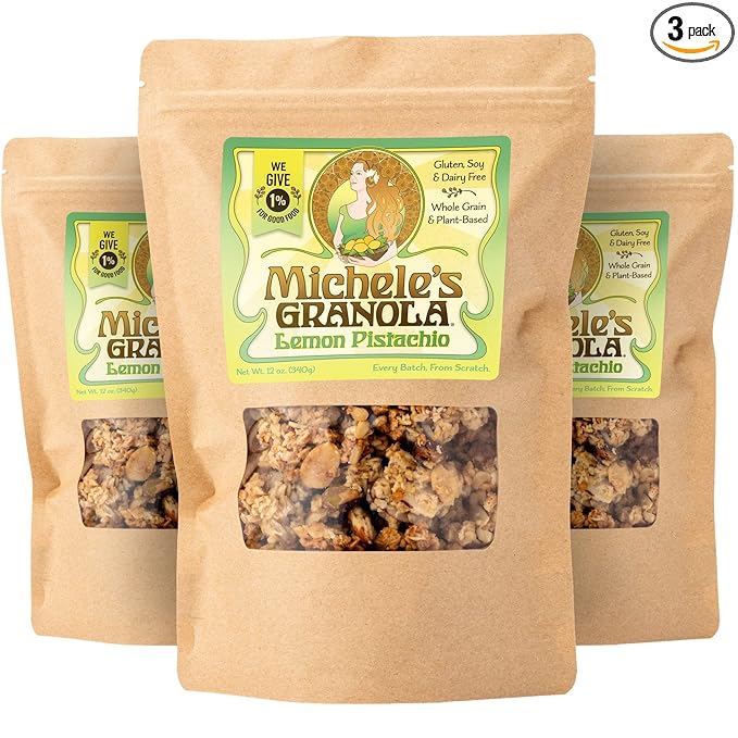 Michele's Granola Lemon Pistachio Pack of 3