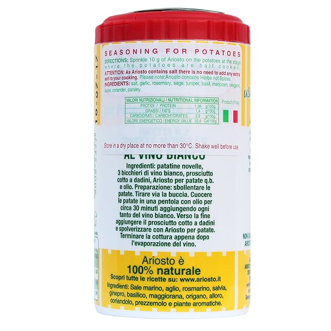 Italian Cooked Potato Seasoning 2.8 Ounce Kitchen Size 4 Per Case
