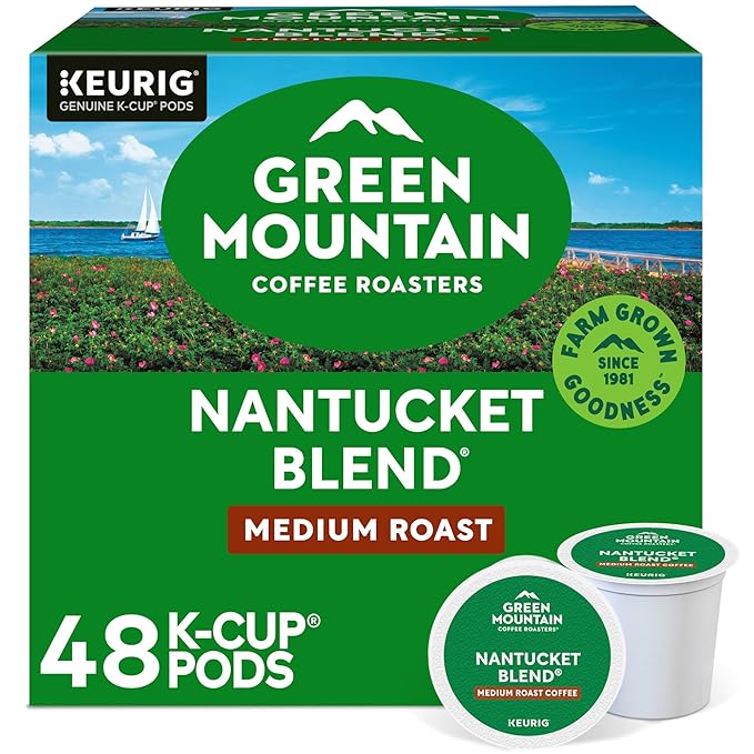 Green Mountain Coffee Roasters Nantucket Blend Single-Serve Keurig K-Cup Pods Medium Roast Coffee Pods 48 Count