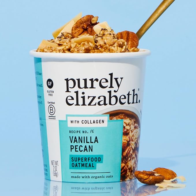 Purely Elizabeth Best Sellers Variety Pack Superfood Oatmeal Cups Great for Overnight Oats Gluten-Free 2 Ounce (Pack of 12)