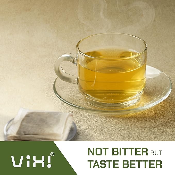 VIXI Jasmine Green Tea Bags 150 Counts Vietnam's Mountain Tea Flavored Aroma Tagless Sugar Free 100% Natural from Ancient Tea Tree for Hot and Cold Brew