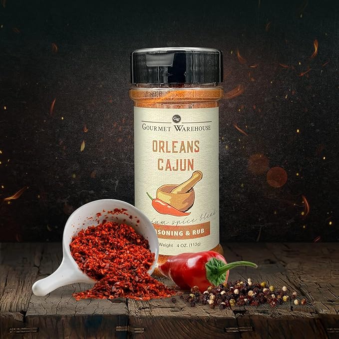 Gourmet Warehouse Orleans Cajun Spice Rub 4 ozs 3 Pack - Gluten Free No MSG No HFCS