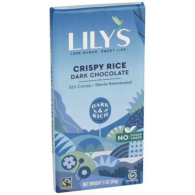 Lily's Crispy Rice Dark Chocolate (12x3 OZ)