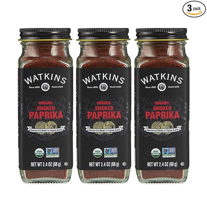 Watkins Gourmet Organic Spice Jar Smoked Paprika 2.4 oz. Bottle 3-Pack