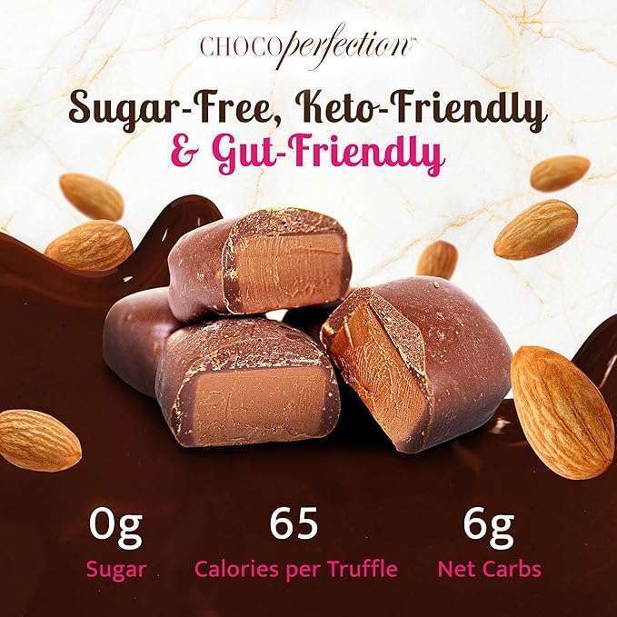 ChocoPerfection Sugar Free Almond Ganache Truffles