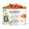 Belmont Peanuts Gourmet Butter Toffee Candied Peanuts 25 oz (1 Pack) – Only 4 Ingredients No Preservatives 3g Protein – A Premium Sweet Buttery Salty Crunchy Hand Seasoned Snack