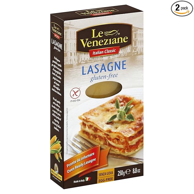 Le Veneziane Gluten Free Lasagne Sheets - 250g (Pack of 2)