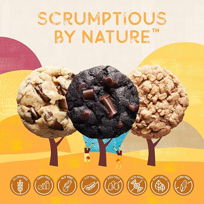 Autumn Sons Baking Co. Gluten Free Cookie Mix Variety Pack. Chocolate Chunk Double Chocolate Chunk &amp Oatmeal Cinnamon. Vegan Plant Based Baking Mix. Top 9 Allergen Free. 9.3 oz (Pack of 3)