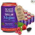 Blake’s Zero Proof Triple Jam Mojito Sparkling Mocktail – Non Alcoholic Carbonated Juice Beverage Gluten Free Berry Mint Inspired Flavor Lightly Carbonated Cocktail-Inspired Drink 12 Pack of Cans